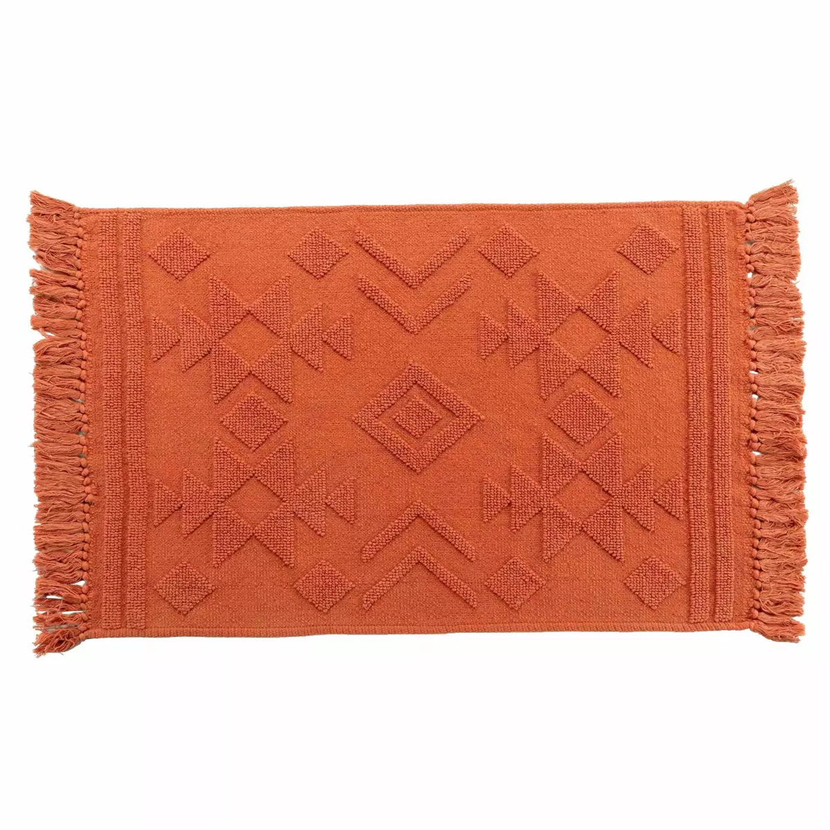 Tapis coton (90 cm) Cilaos Terracotta 4