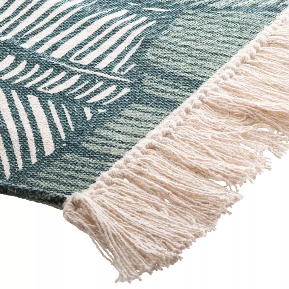 Baumwollteppich (170 cm) Jungle Grün 5