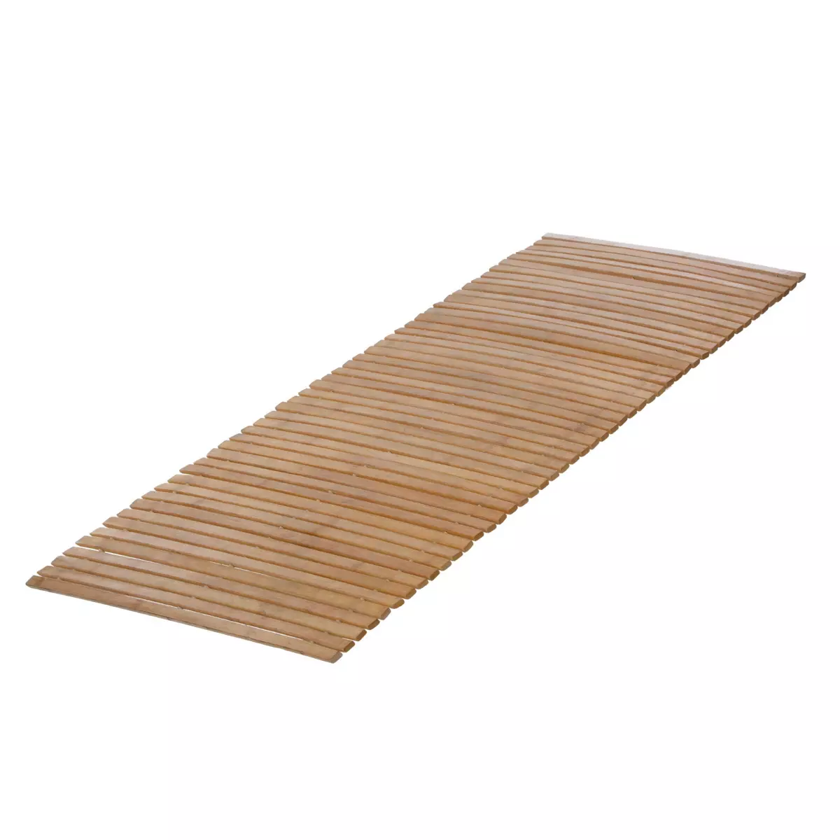Aufrollabare Badematte aus Bambus (120 x 50 cm) Leo Naturfarben - Teppiche  & Matten - Eminza