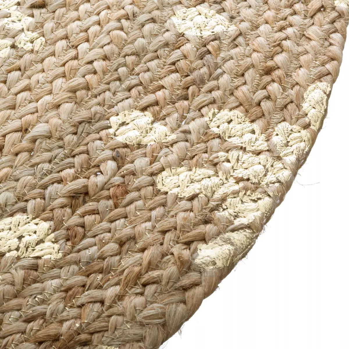 Juteteppich (D115 cm) Gold Shine Gold 5