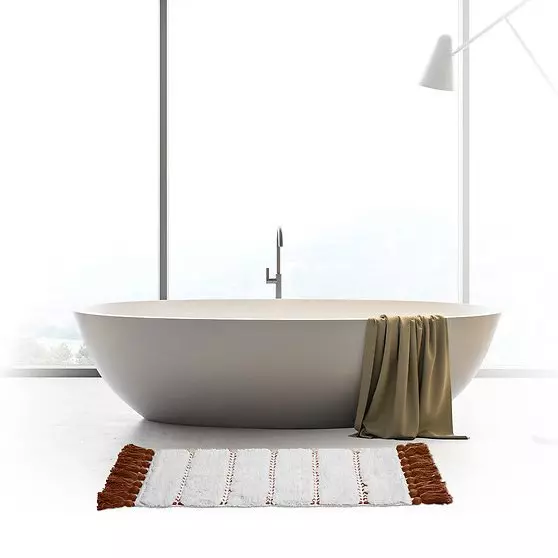 Tapis coton (75 cm) Pietro Terracotta 2