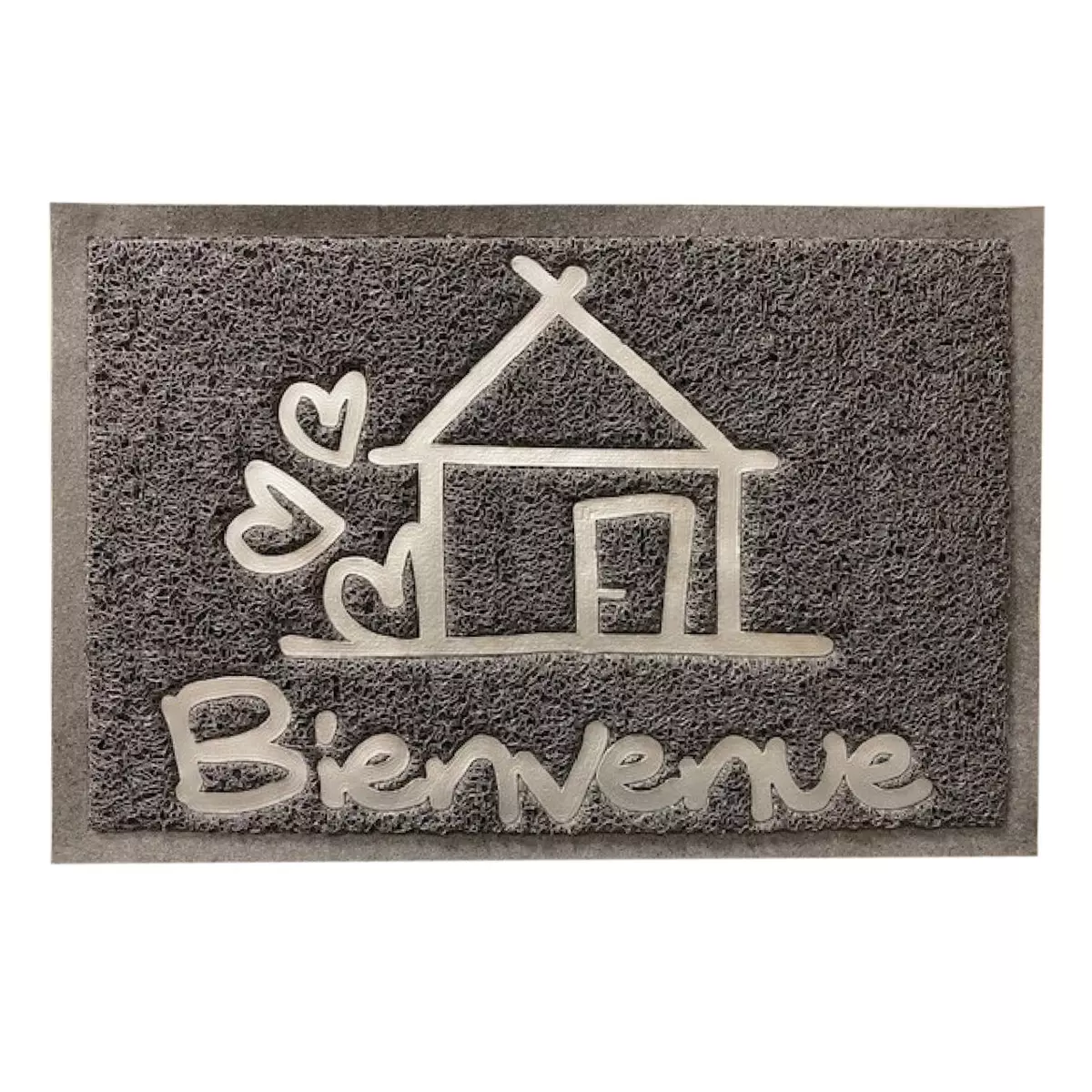 Alfombra de entrada (60 cm) Bienvenue Gris 1