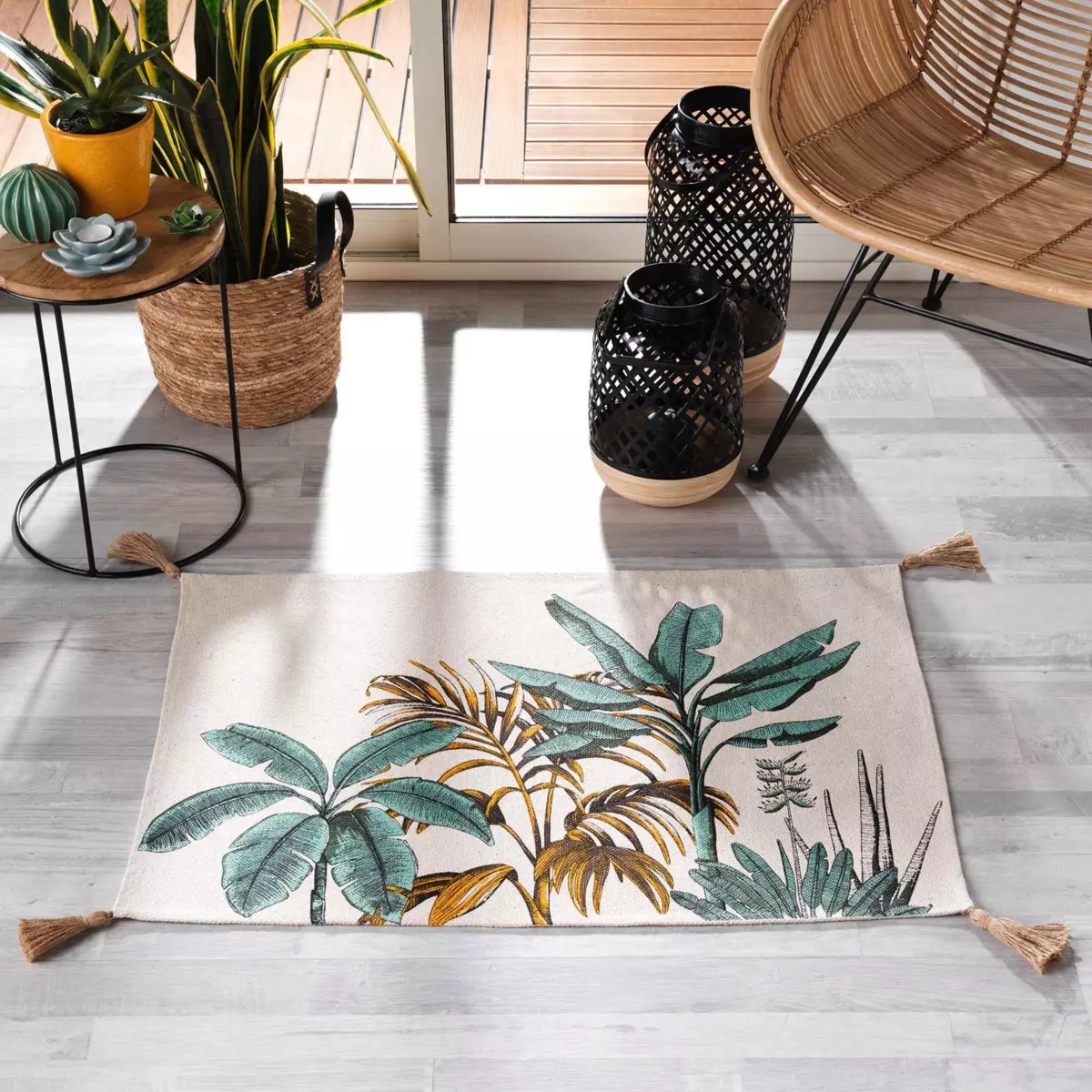 Tapis (90 cm) Balinesia Vert 1