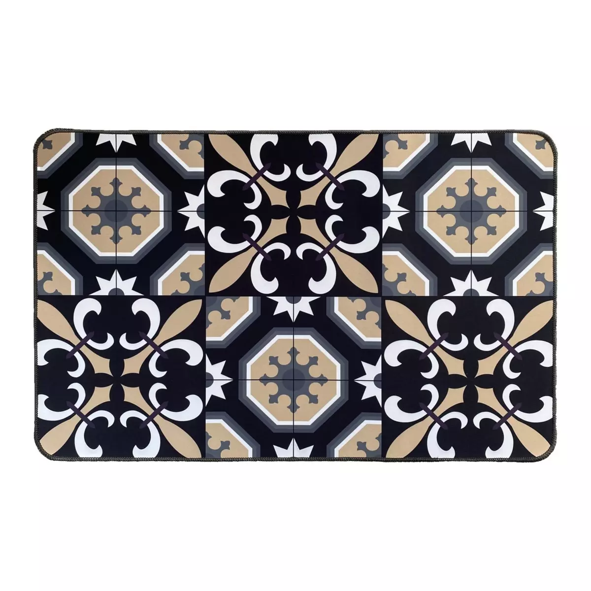Tapis d'entrée antidérapant (80 cm) Carmen Noir 1