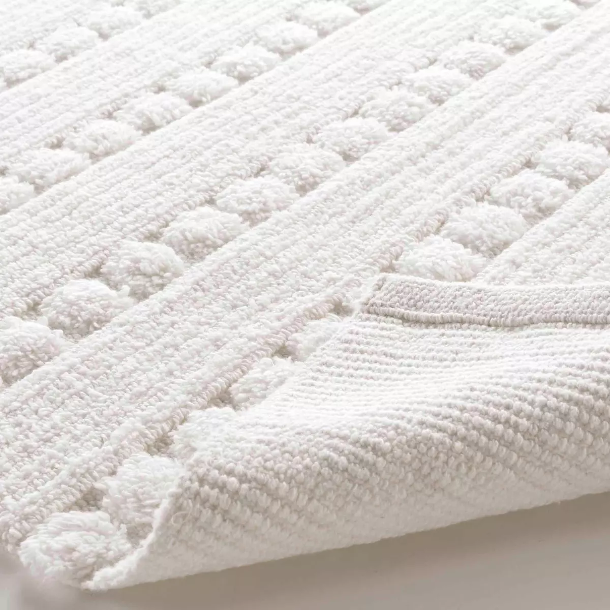 Tapis de bain coton (80 cm) Cleonis Blanc