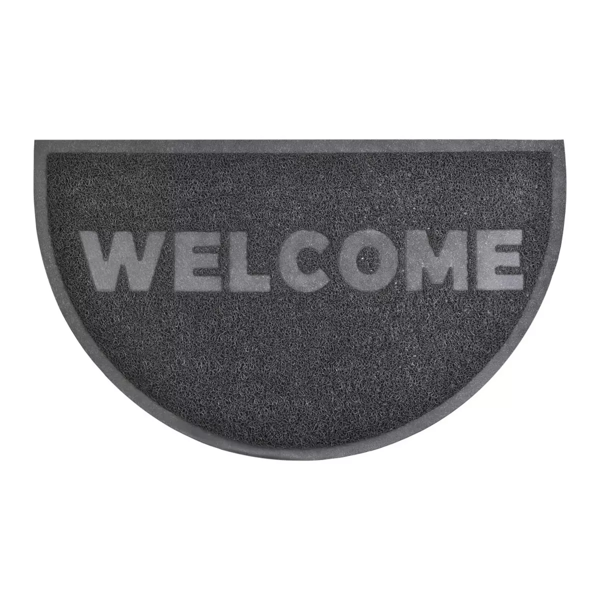 Tappeto d'ingresso demi-lune PVC (75 cm) Welcome Nero 1