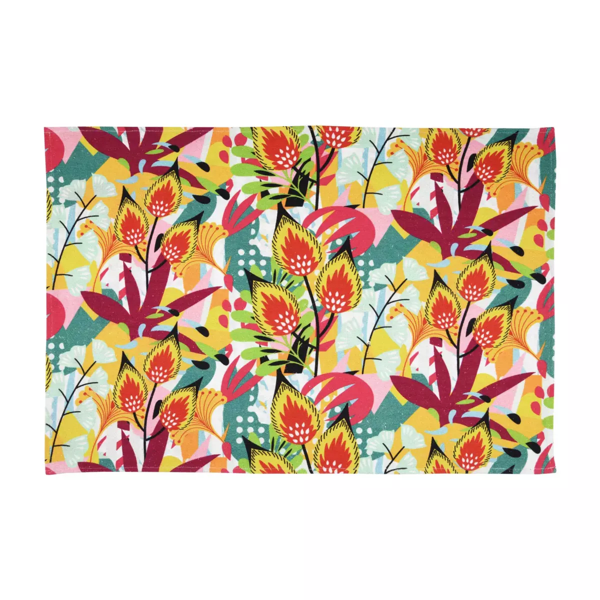 Tapijt katoen (90 cm) Popart Mosterdgeel 2