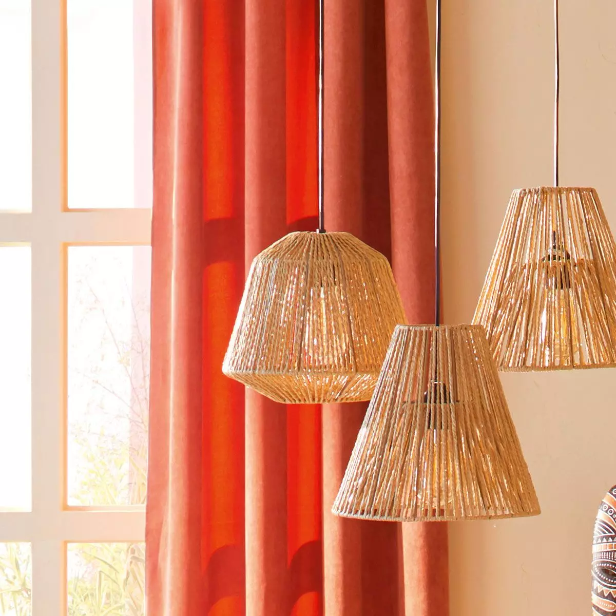 Hanglamp Corde Ethnik (29 cm) Beige 3