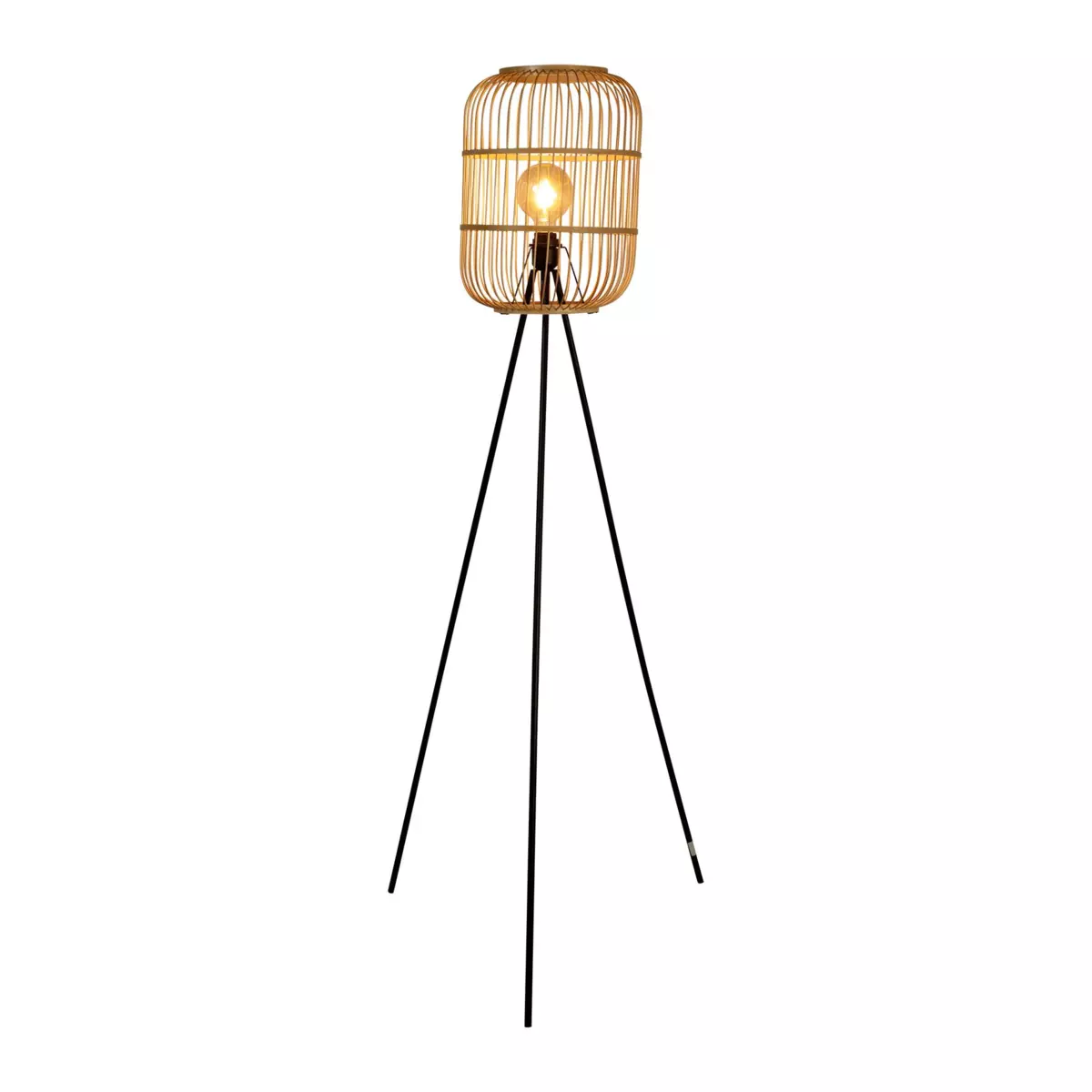 Tripod gulvlampe i bambus (H152 cm) Hanoi Beige