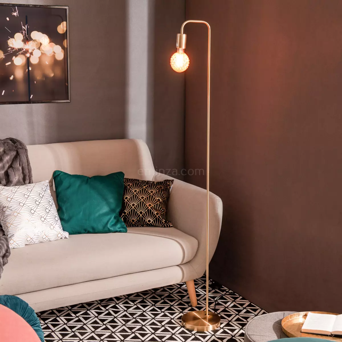 Vloerlamp Keli Goudkleurig 1