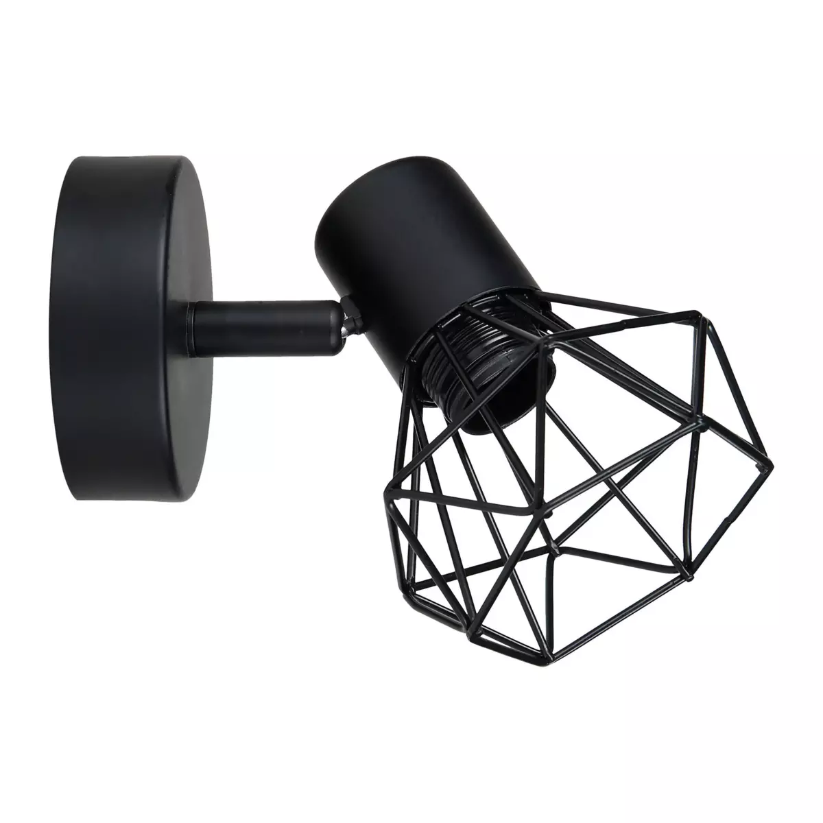 Wandleuchte Diamant Schwarz 1