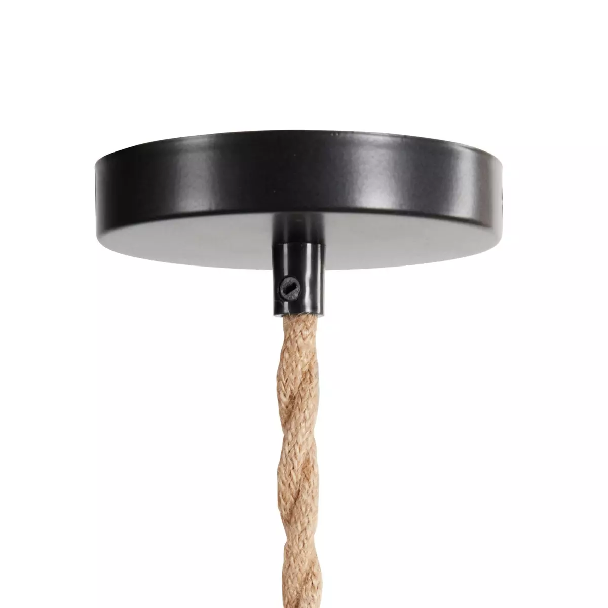 Hangende hennepverlichting (H90 cm) Zwarte Koord