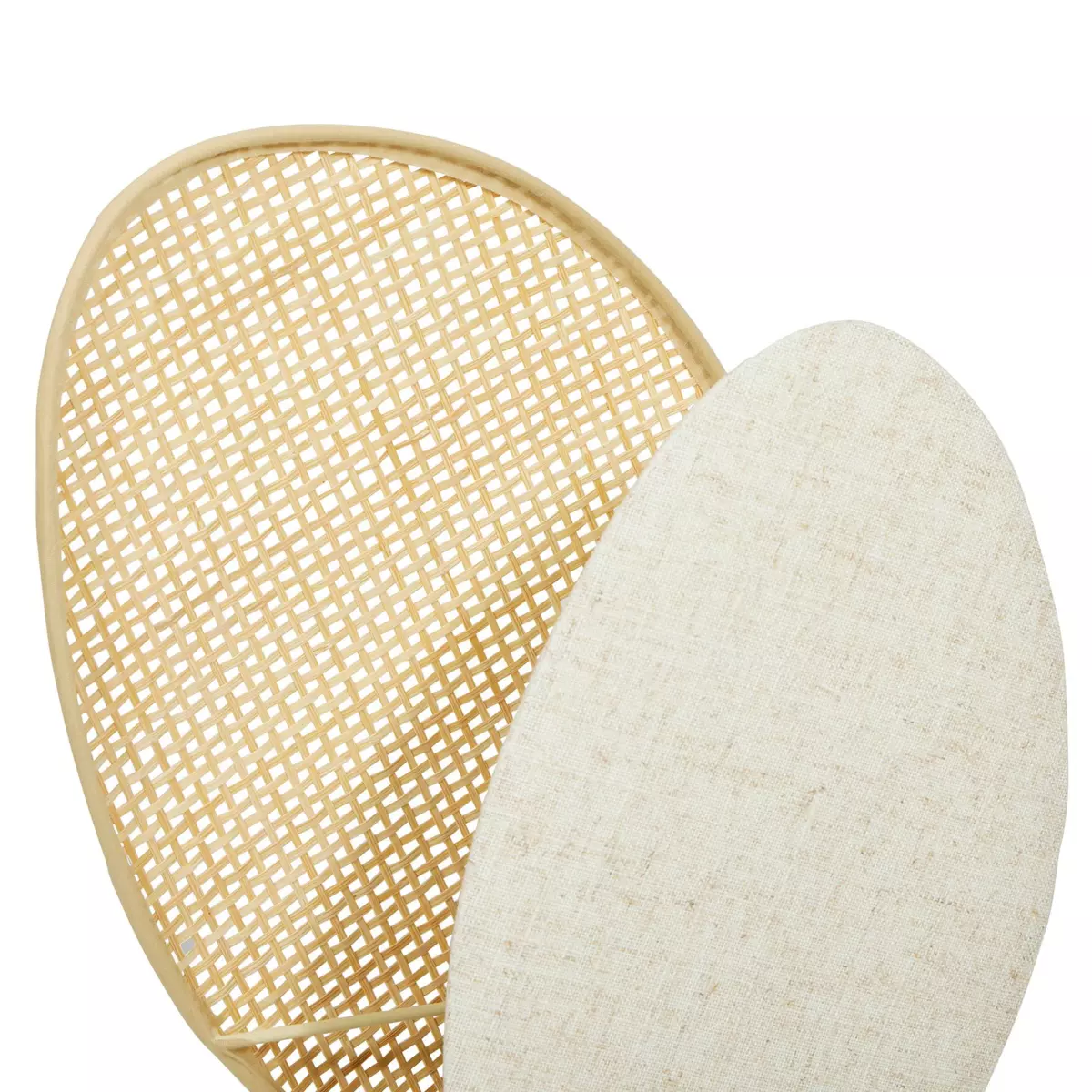 Lámpara de mesa en ratán  modelo pequeño Almeria Beige