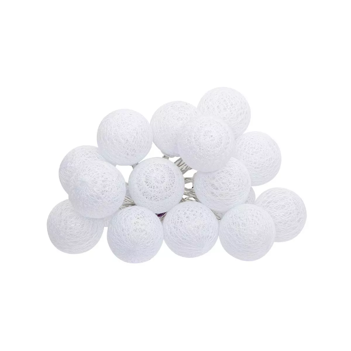 Guirlande Maribel Blanche 16 boules 1