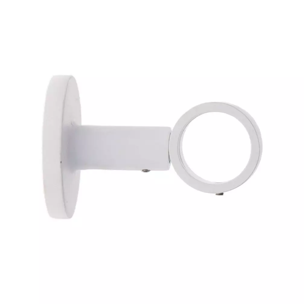 Soporte para barra fija (L65 / D28) Lino Blanco mate 1