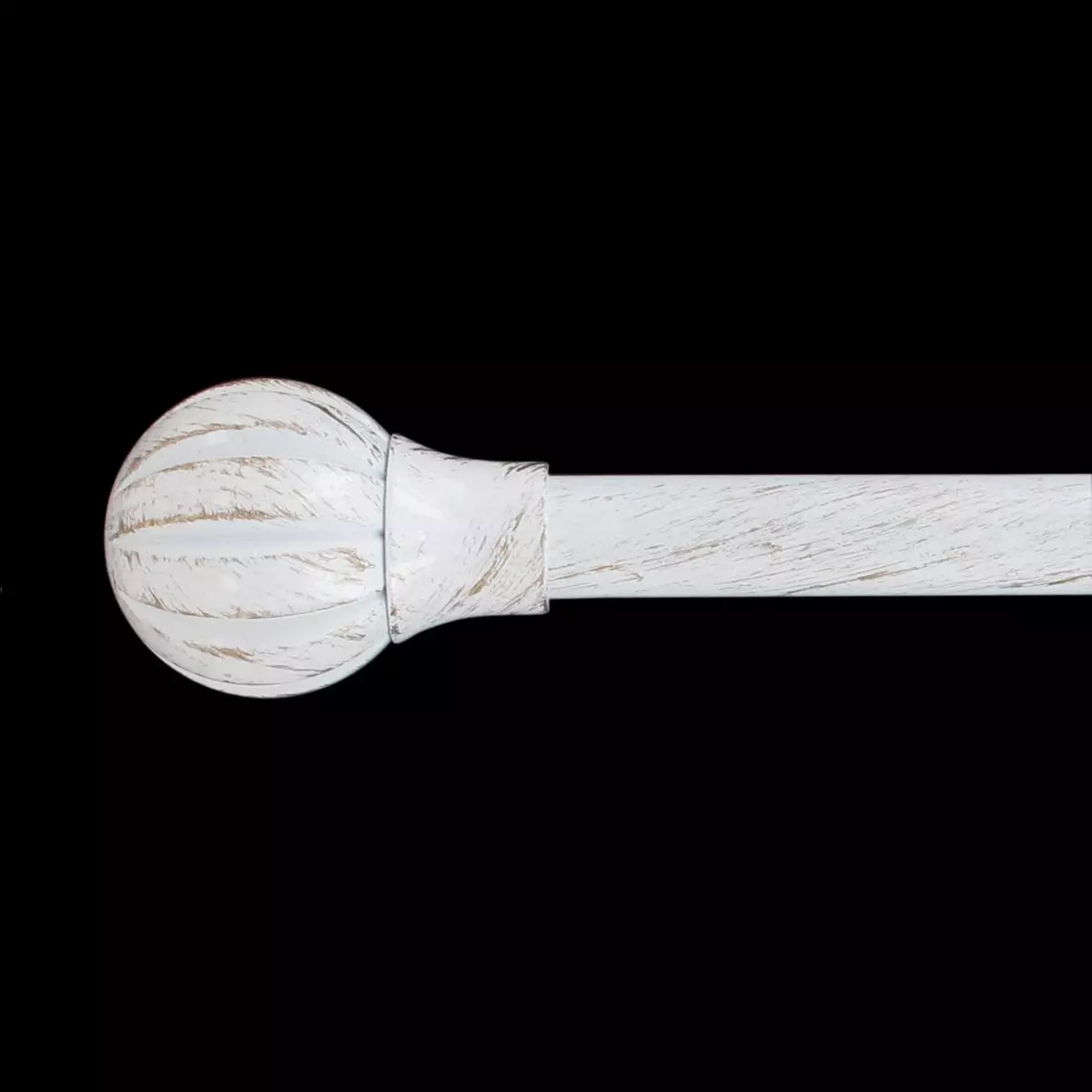 Kit de tringle extensible (L120 - L210 cm / D19 mm) Touch of Zen Blanc et Or 2