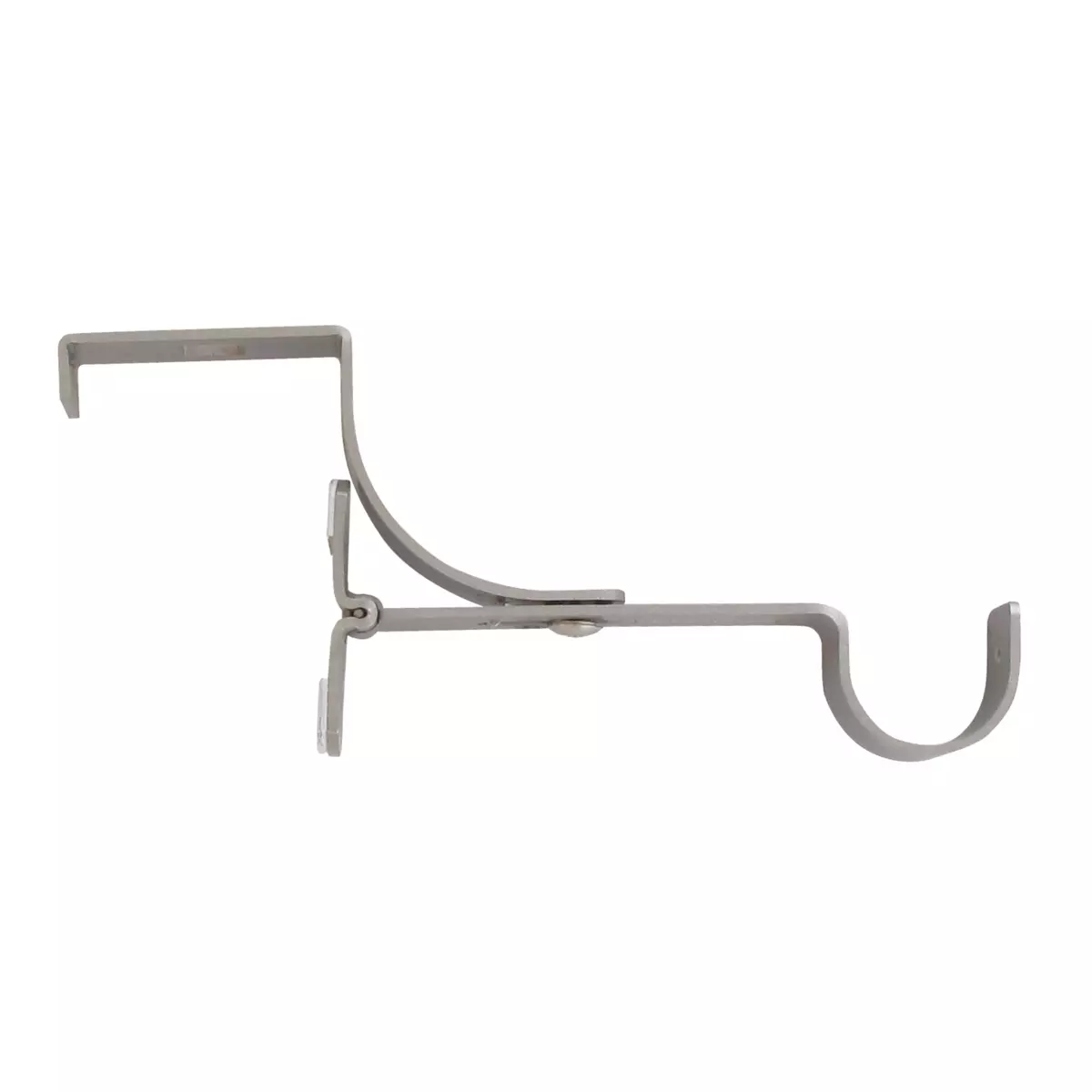 SSoporte de barra para caja de persianas (L135 / D28mm) Plata mate 2
