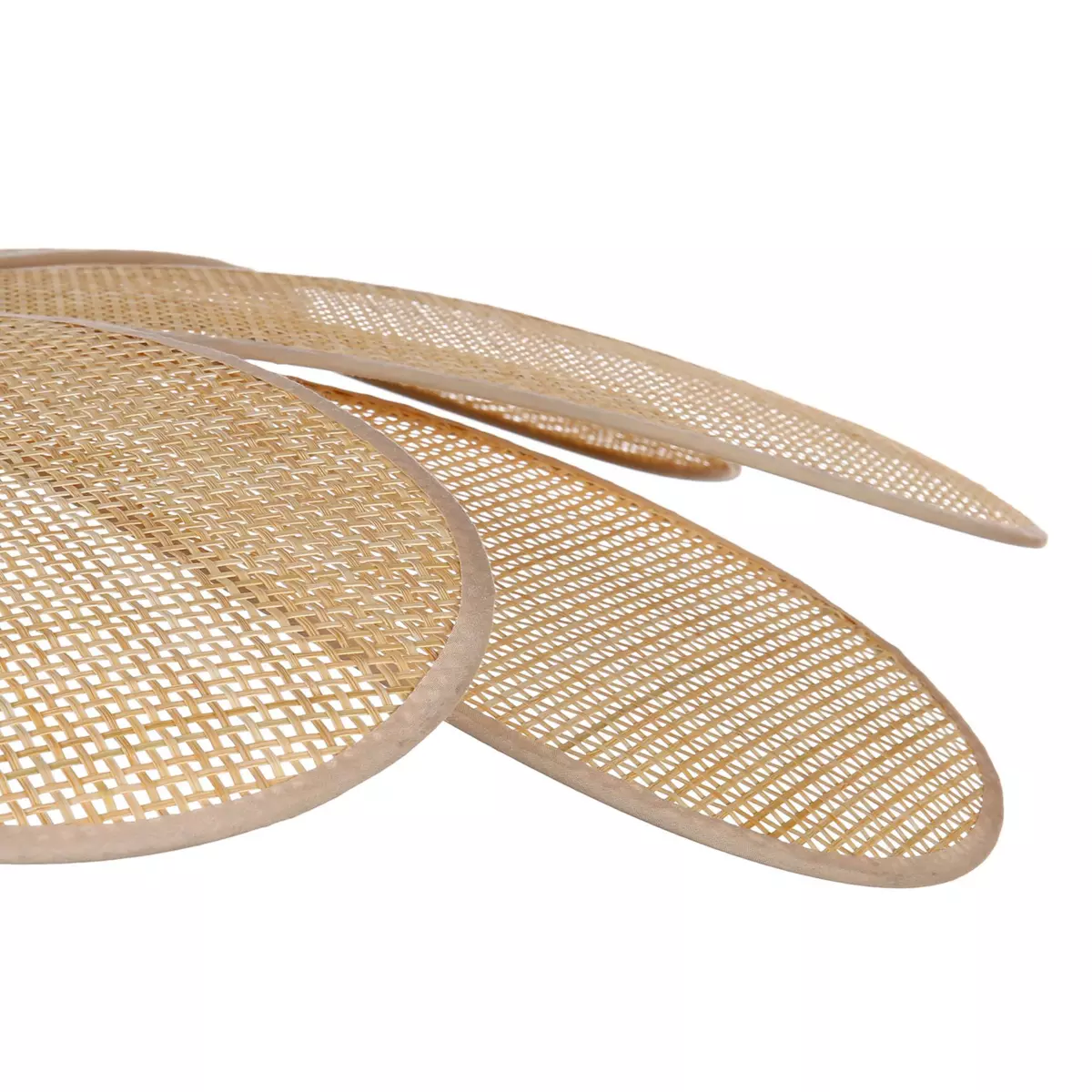Hängeleuchte aus Bambus Margaux Groß Beige 2