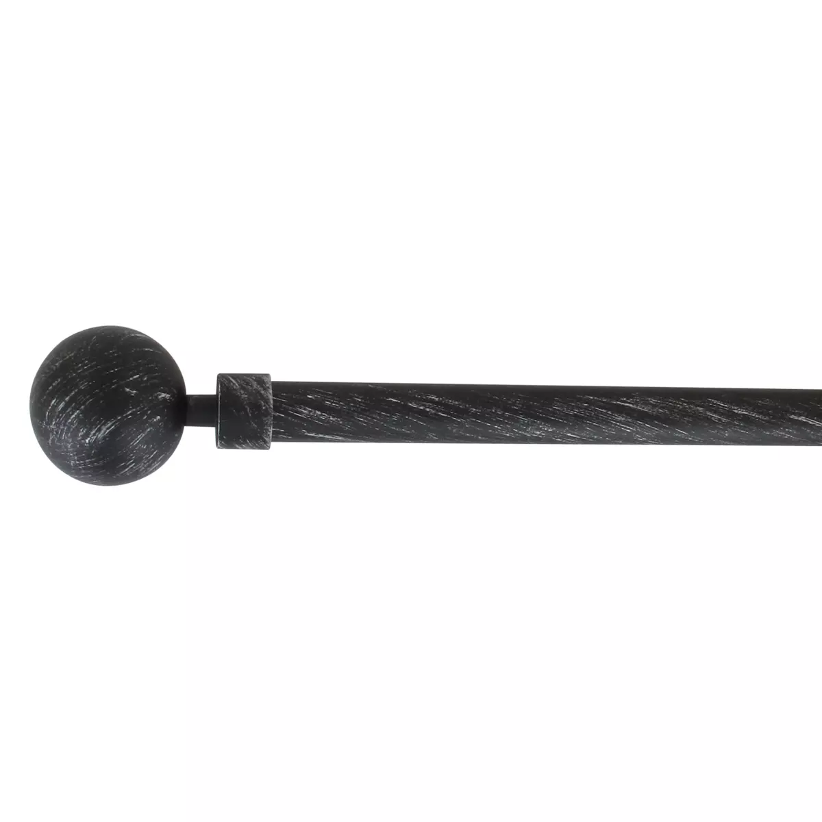 Set completo bastone tenda regolabile (L120 - L210 cm / D19 mm) Basic Nero e argento 2