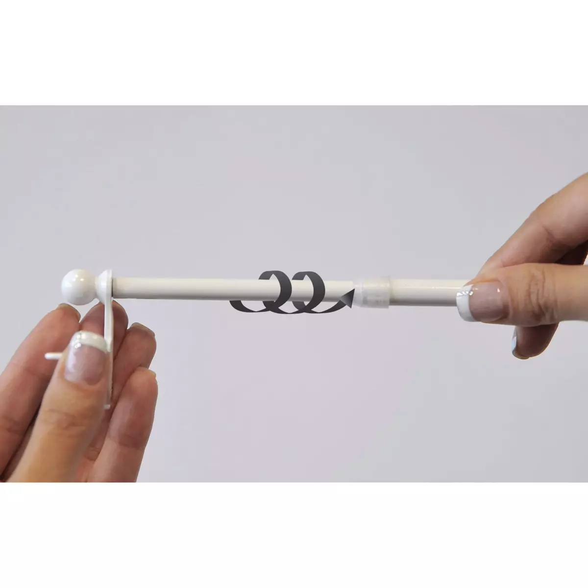 Tringle extensible Fix'vit (50 à 80 cm) Blanc 6