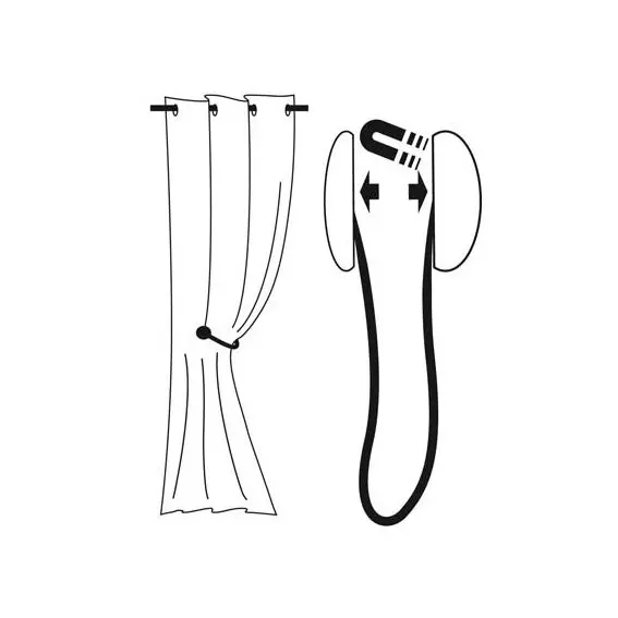 Embrasse rideau Newport Noire 3