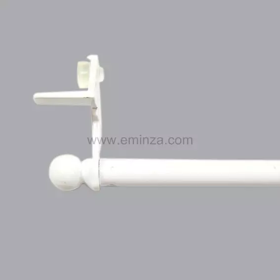 Bastone Per Tenda A Tensione Regolabile 130-218 Cm Bianco | Asta Per Tenda Doccia Senza Fori, Adatta A Piastrelle E Cartongesso - 2