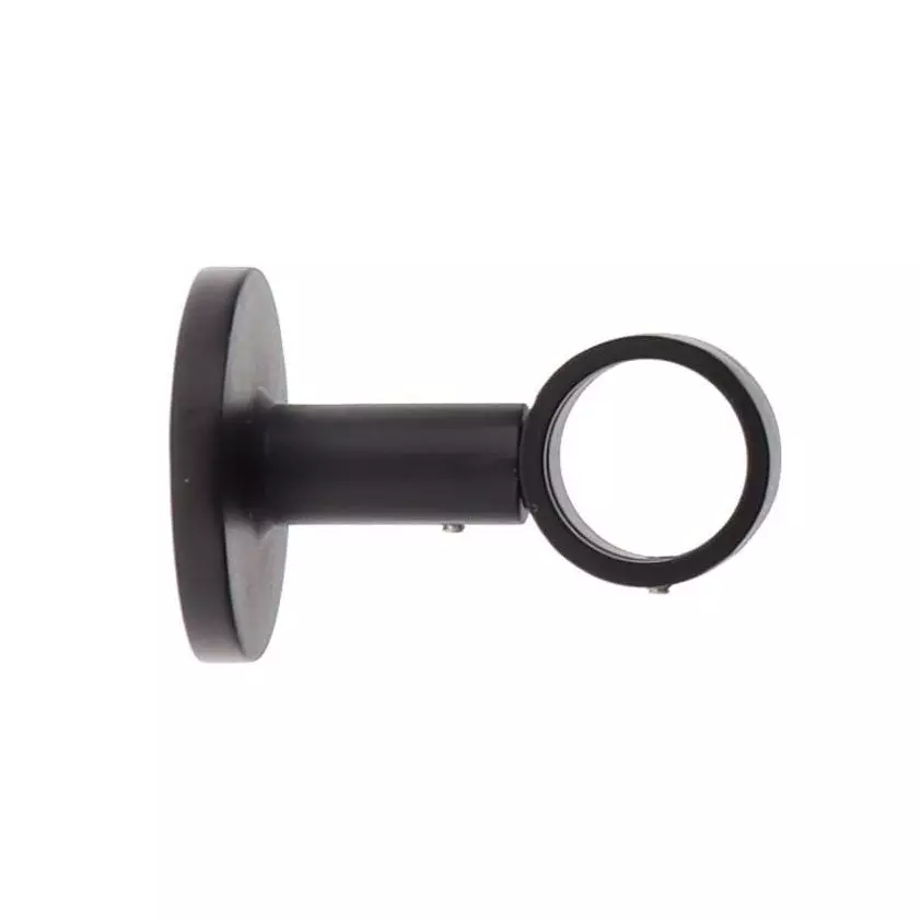 Support tringle fixe (L65 / D28) Lino Noir mat 1