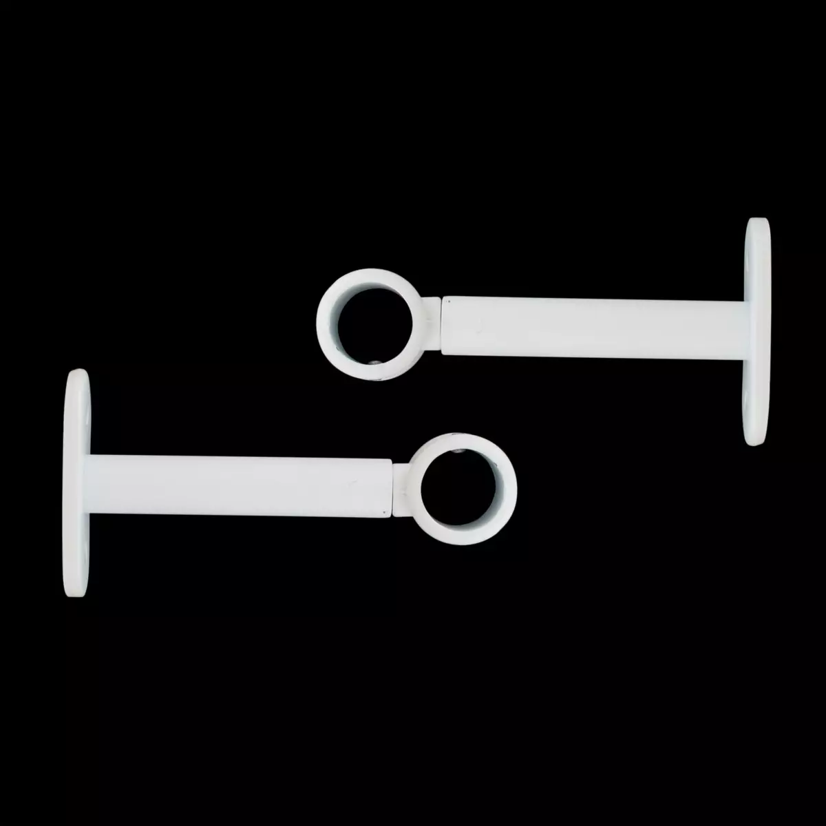 Lote de 2 soporte simples ( L90-D20) Blanco mate 1