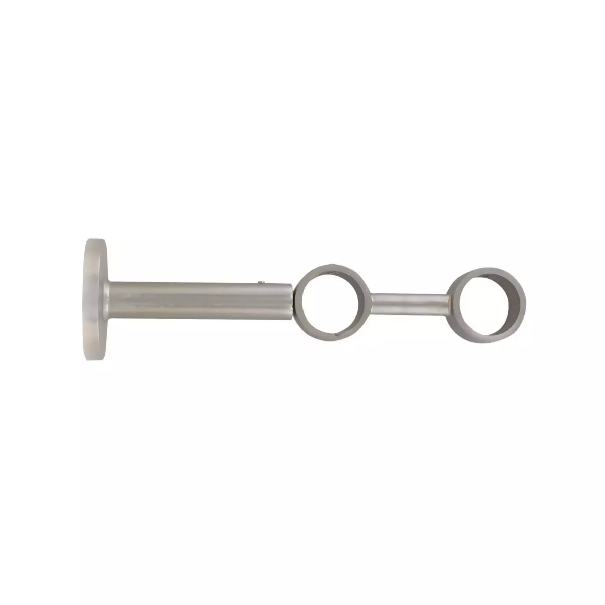 Support tringle double extensible (L190- L230 / D28 mm) Lino Argent mat 1