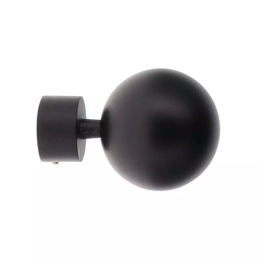 Lot de 2 embouts tringle (D28 mm) Lino Gaia Noir mat 3