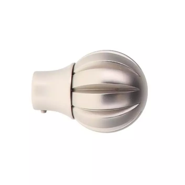 2er Set Endstücke Vorhangstange (D20 mm) Jim Touch of zen Silber