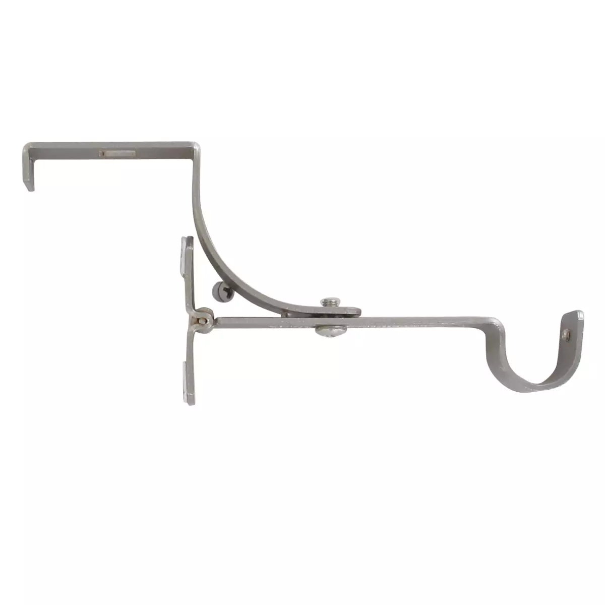 Support à tringle pour caisson de volet roulant (L135 / D20 mm) Argent mat 2