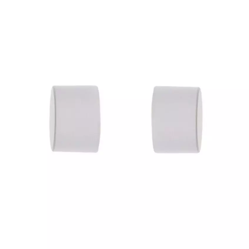 Lot de 2 embouts tringle (D28 mm) Lino Bouchons Blanc mat 1