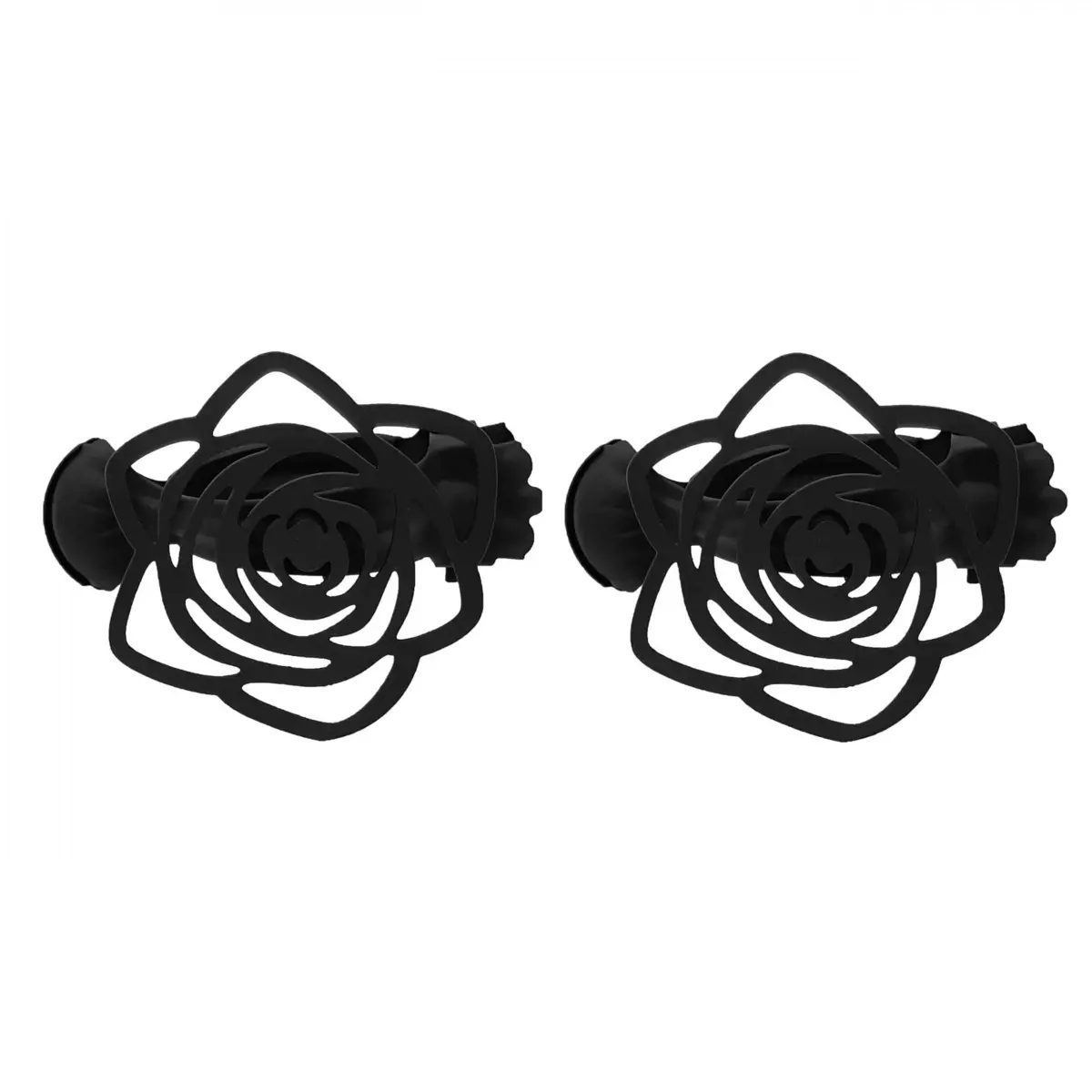 Lot de 2 pinces rideaux Lina Noires 1