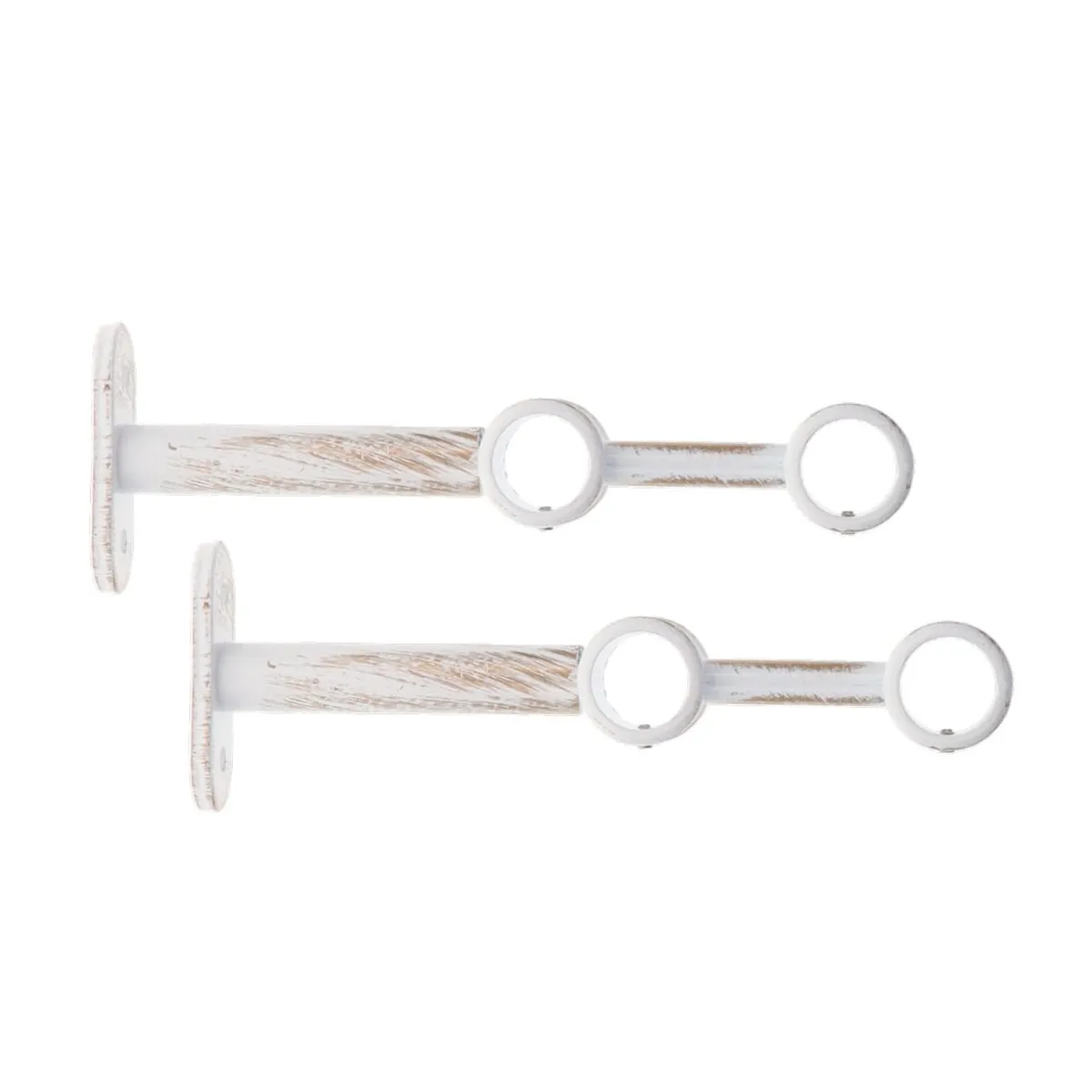 Lot De 2 Tringles À Rideaux À Œillets En Métal Extensible Avec Supports