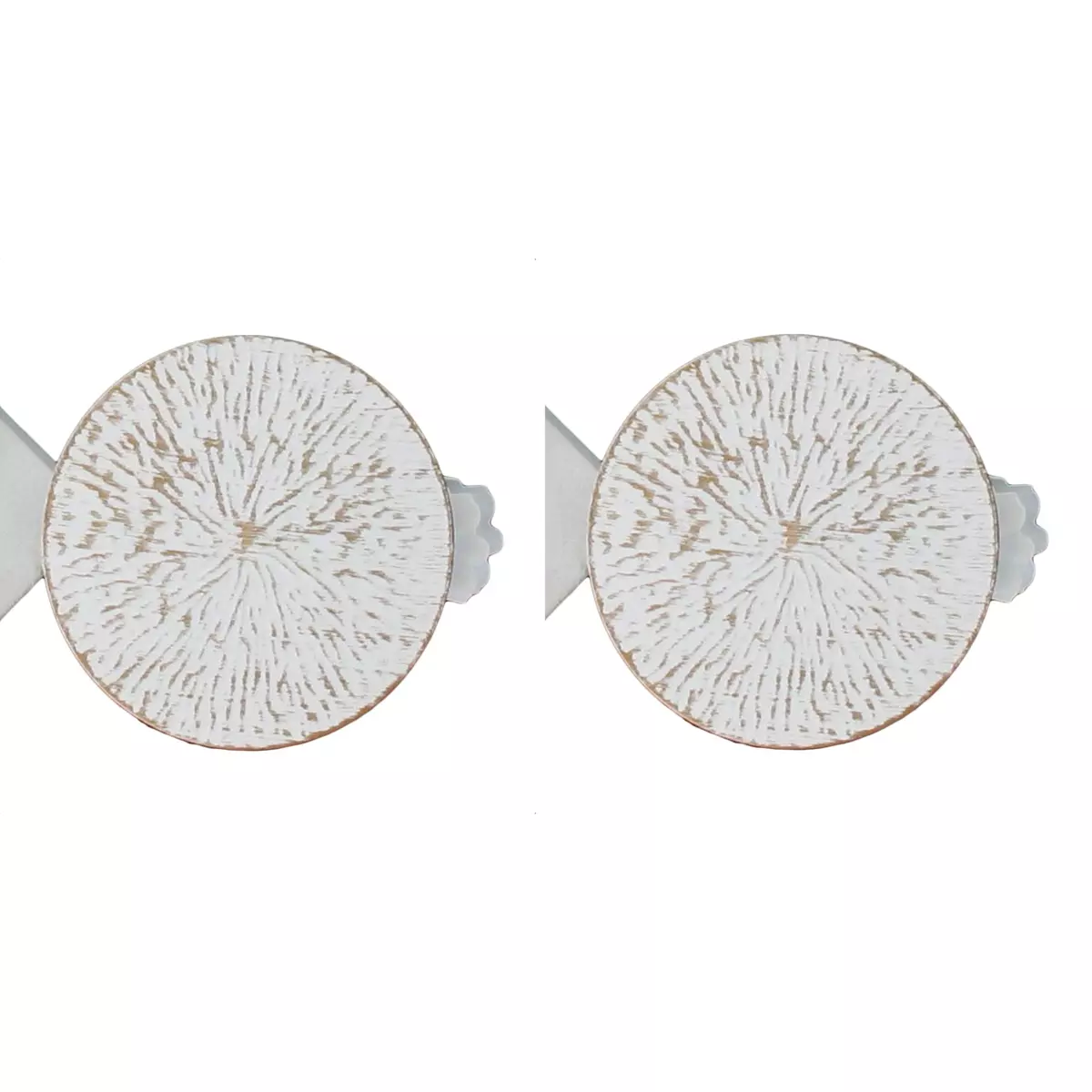 Lot de 2 pinces rideau Archi Blanc 1
