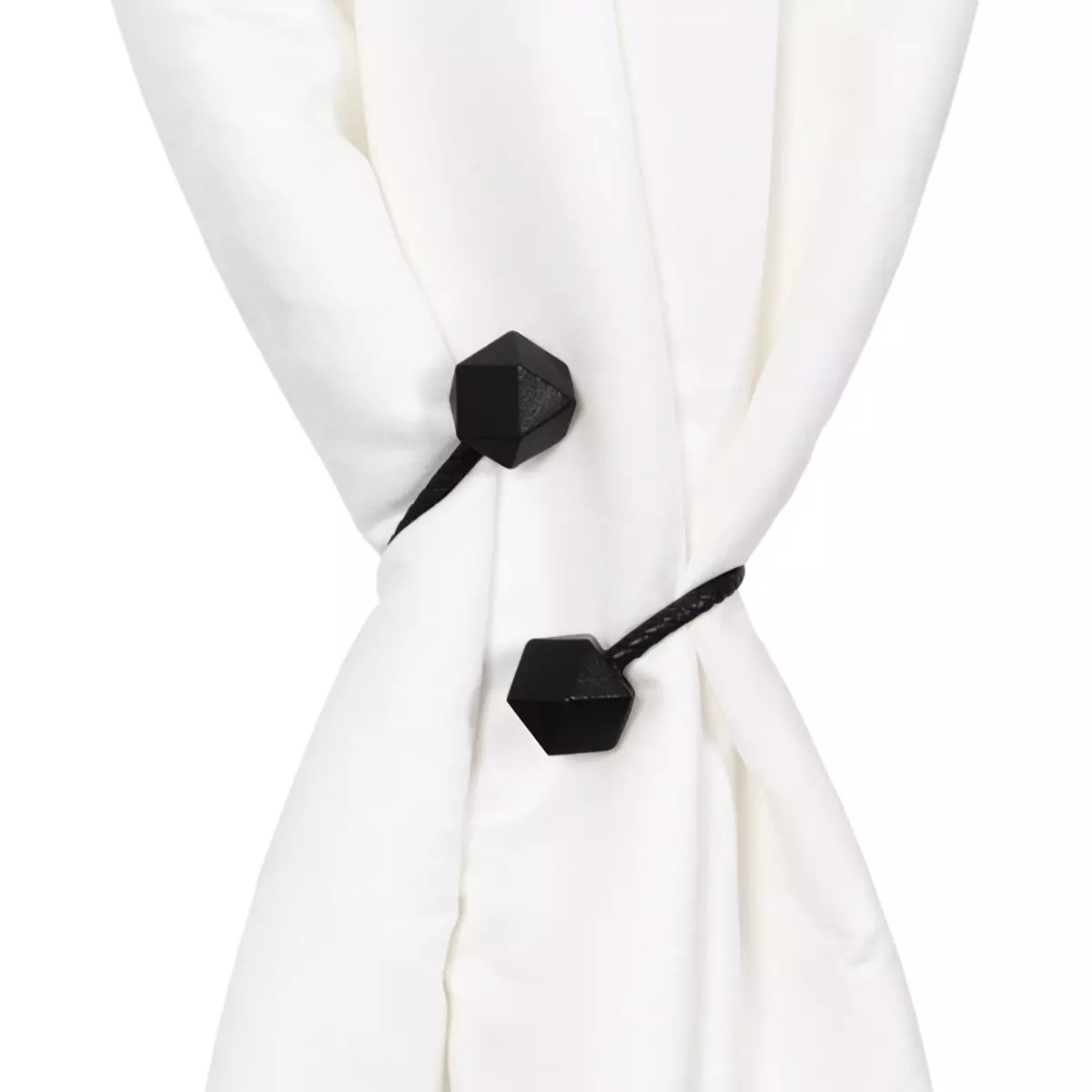 Embrasse rideau Twist Noire 1
