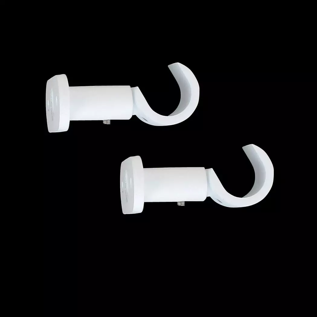 Set di 2 supporti aperti (L 50 / D20 mm) Bianco opaco 1