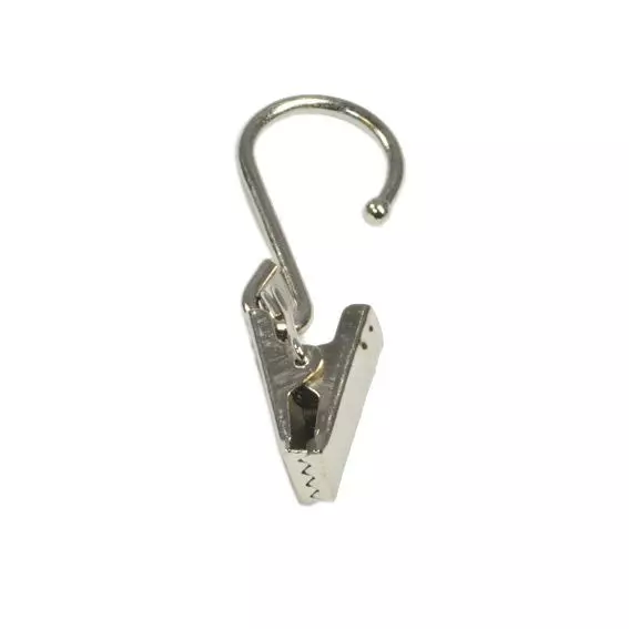 8er Set Vorhangclips Silber
