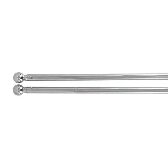 Set di 2 bastoni per tenda regolabili (L 80 cm) Bianco 1