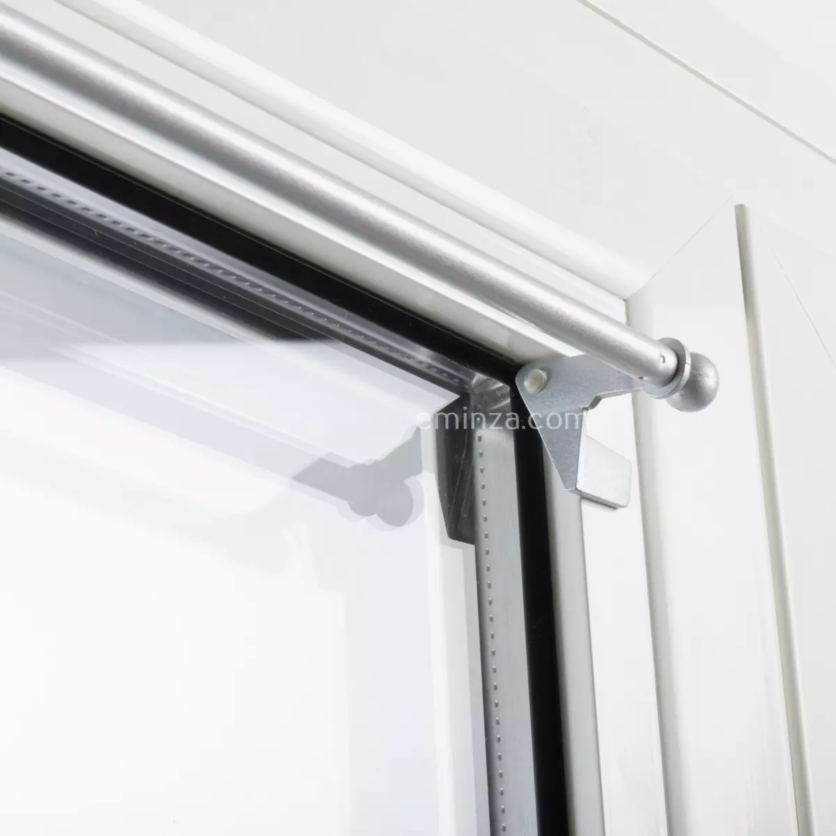 Verlengbare gordijnroede Fix'vit (50 à 80 cm) Zilver 2