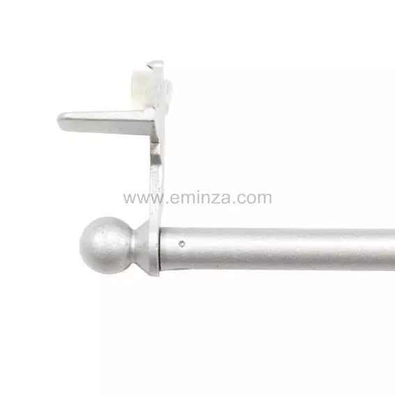 Verlengbare gordijnroede Fix'vit (50 à 80 cm) Zilver 4