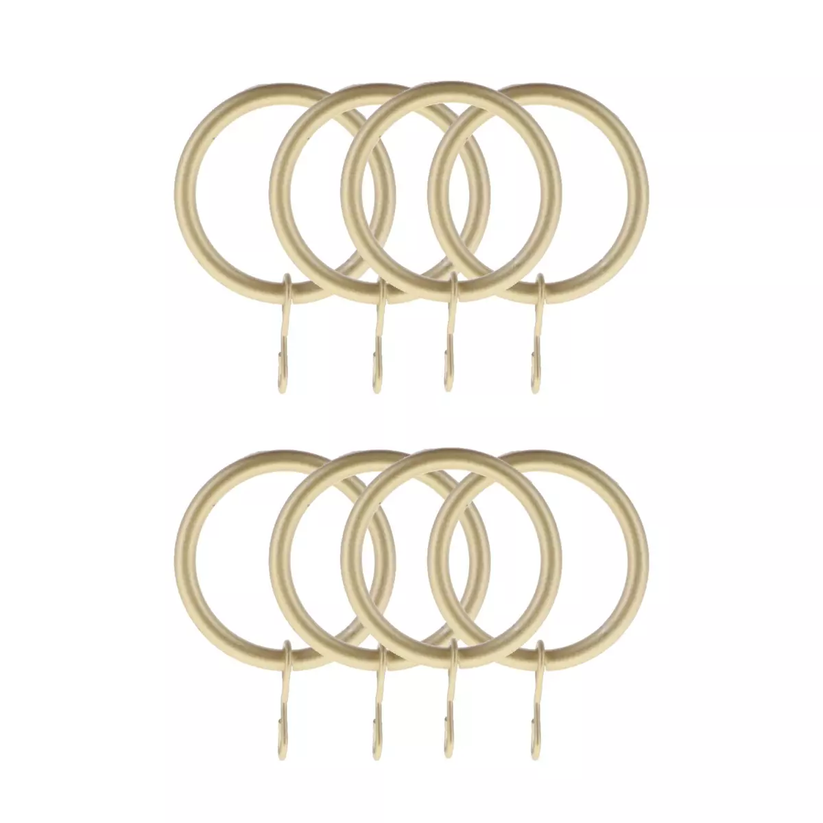 Juego de 8 anillos para barra de cortinas (D20 mm) Jim Oro 1
