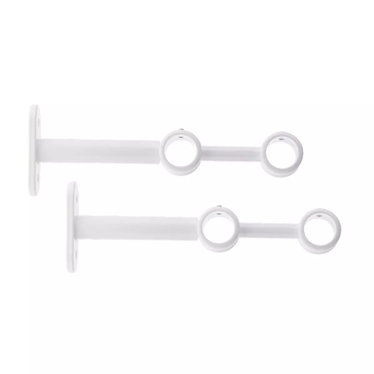 Soporte para barra doble (L150 / D20) Jim Blanco mate 1