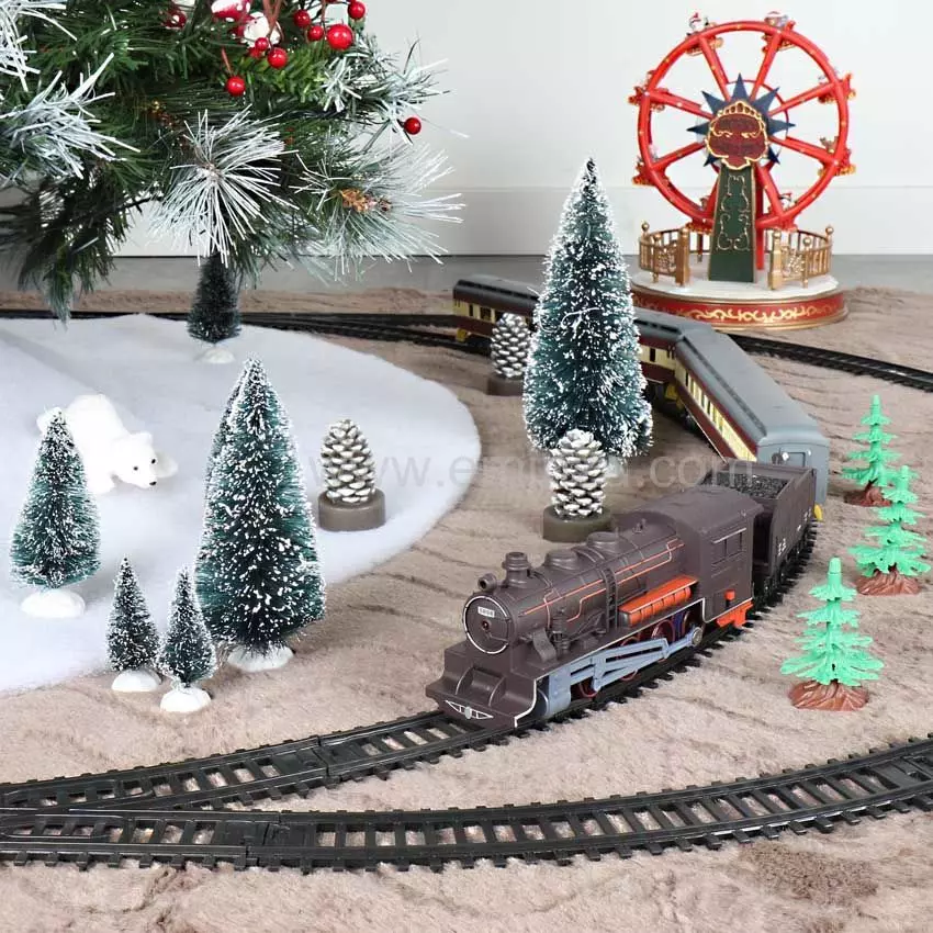 Set di 10 alberi Epicea per la creazione di un villaggio 3