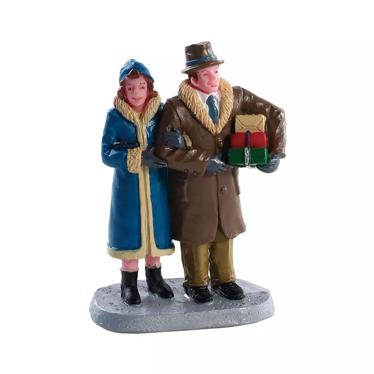 Personnages Lemax Couple de Noël