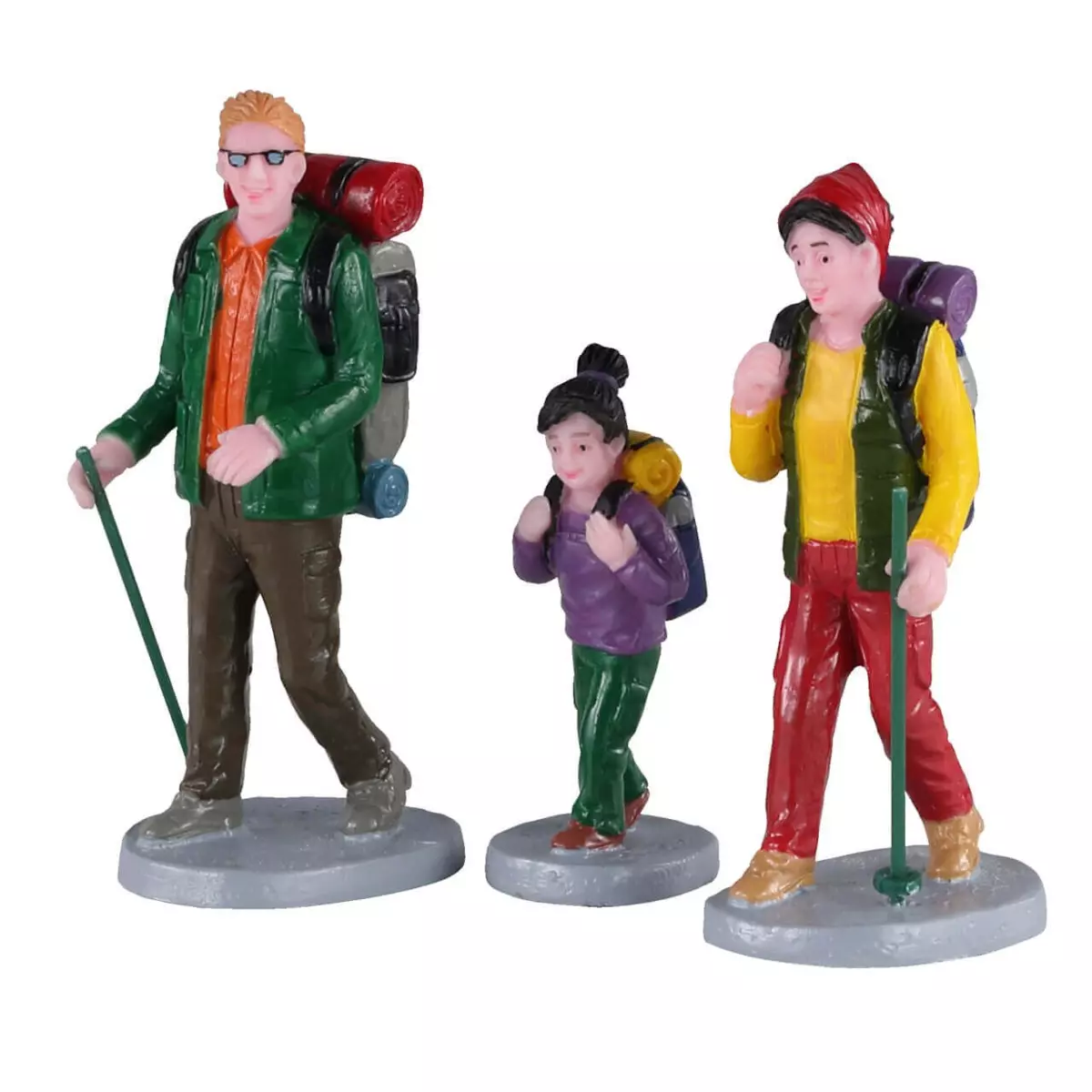 Personaggi Lemax Randonnée en famille