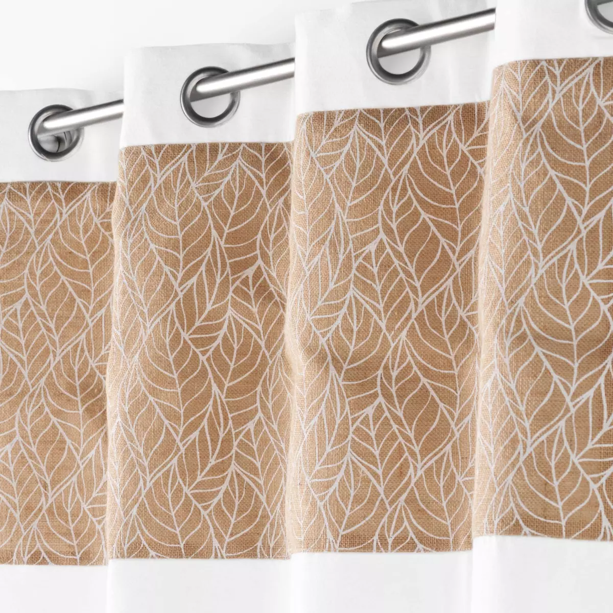 Rideau coton (140 x 240 cm) Kalinda Blanc 3