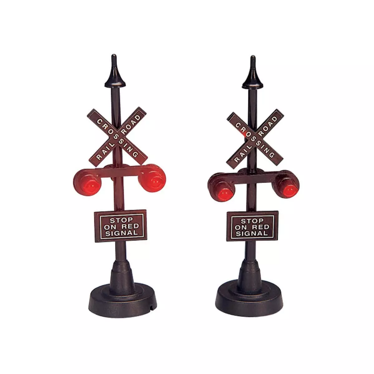 Accessoire Lemax Lot de 2 feux de chemin de fer à piles