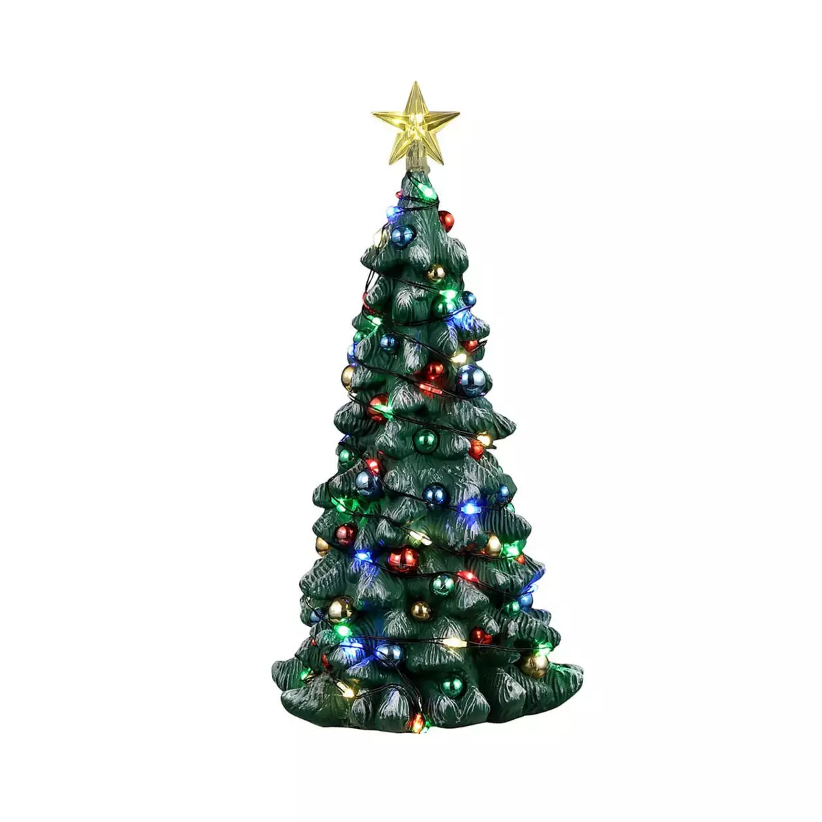 Accessoire Lemax Sapin de Noël lumineux enneigé